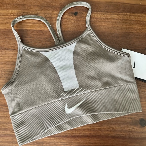Nike Youth Tan Sports Bra - Picture 1 of 2